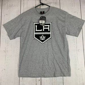 Los Angeles Kings NHL XL Antigua Casual‎ T-Shirt Gray New Kids